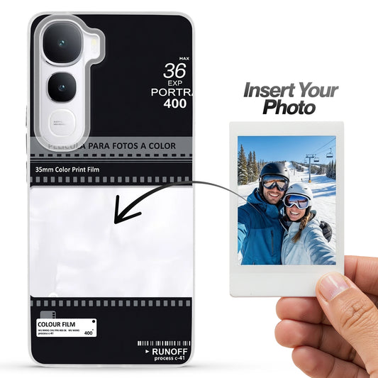 Designer Cover Case with Customizable Transparent Slot for Personalised Photos For Vivo Y400 5G