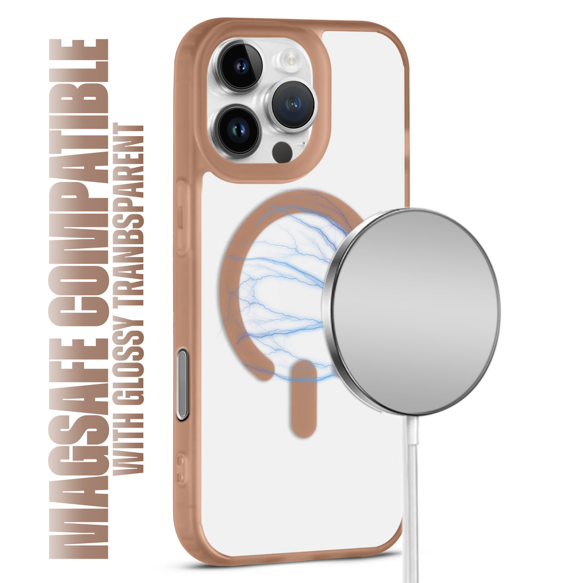 Slim Matte Finish Back With Wireless Charging Support-Compatible Cover for Apple iPhone 16 Pro