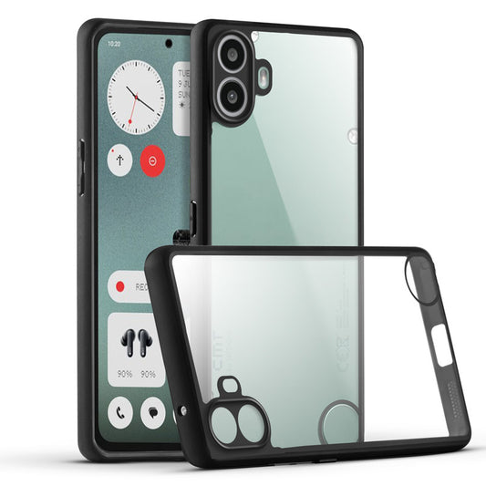 Premium Silicon Soft Framed Case with Clear Back Cover For CMF By Nothing Phone 1