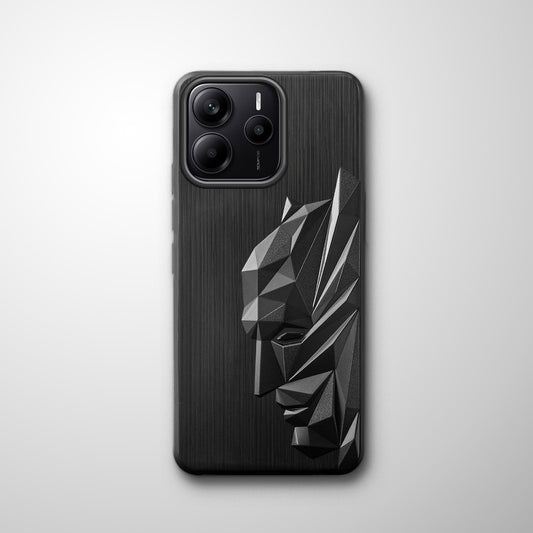 3D Design Soft Silicone Case With Matte Ring Camera Protection Back Cover For Redmi Note 14 5G