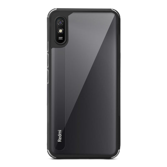 Silicone Frame Transparent Hard Back Cover for Redmi 9i