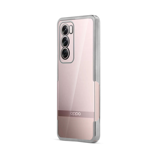 Crystal Clear Premium Shiny Edges Hard Back Case For Oppo Reno 12 5G