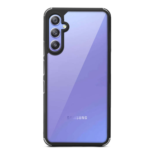 Silicone Frame Transparent Hard Back Cover for Samsung A34 5G