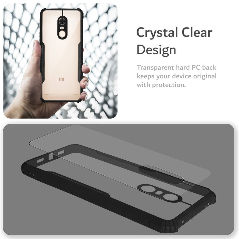 Premium Acrylic Transparent Back Cover for Redmi Note 4