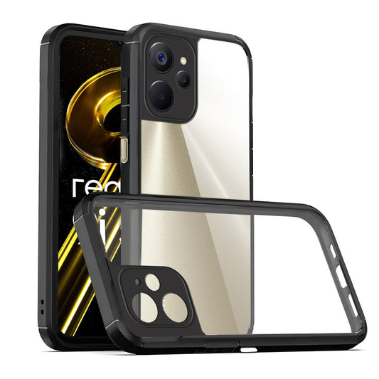 Silicone Border Transparent Back Cover for Realme 9i 5G