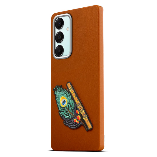 Sleek Textured Silicone Case for Samsung A16 5G Featuring Divine Embroidery on the Back