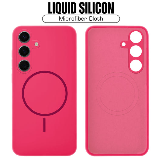 MagSafe Compatible Liquid Silicone Case For Samsung S25 5G