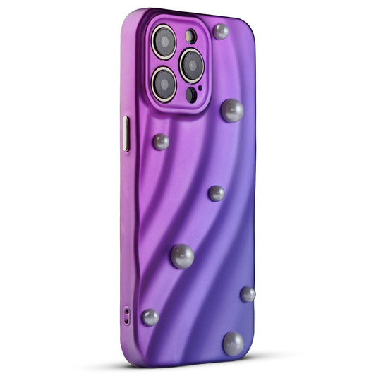 Luxury Matte Purple Pearl Back Cover for Apple iPhone 15 Pro