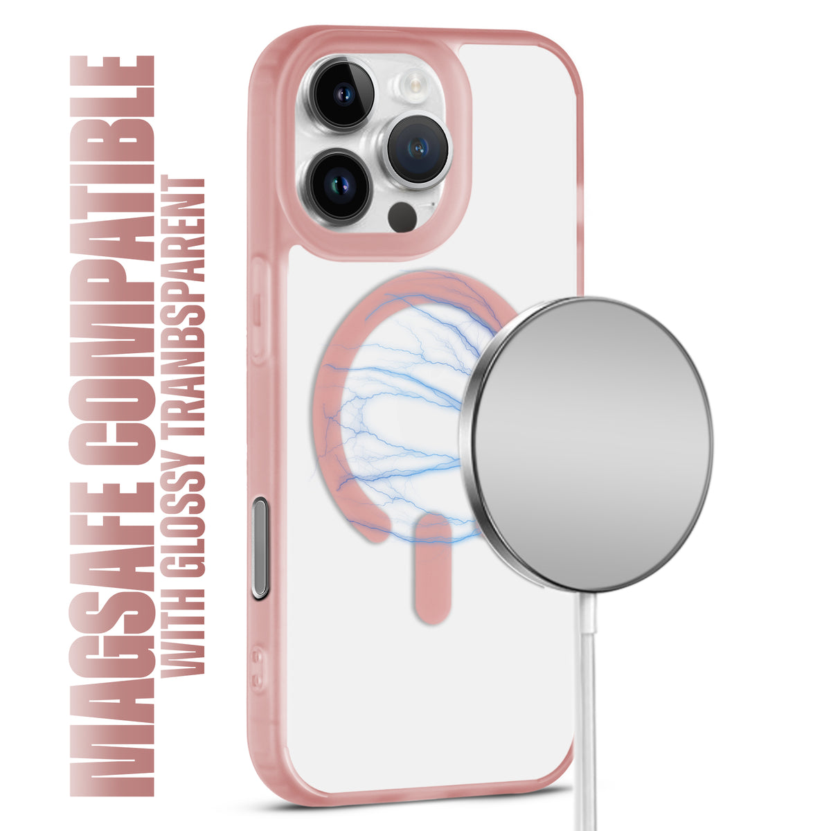 Slim Matte Finish Back With Wireless Charging Support-Compatible Cover for Apple iPhone 16 Pro