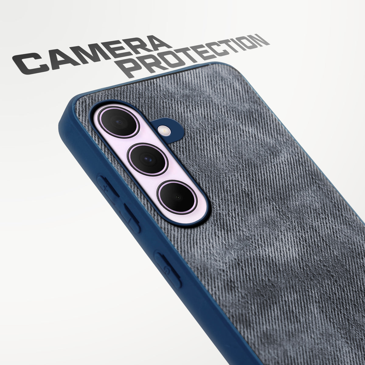 Denim Jeans Cloth Back Cover Case for Samsung A35 5G
