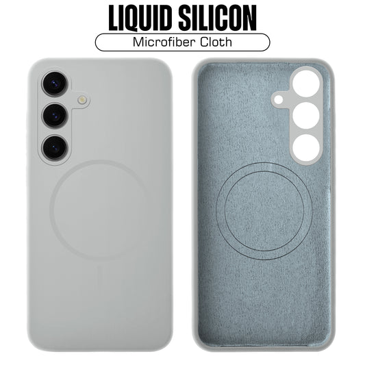 MagSafe Compatible Liquid Silicone Case For Samsung S25 5G
