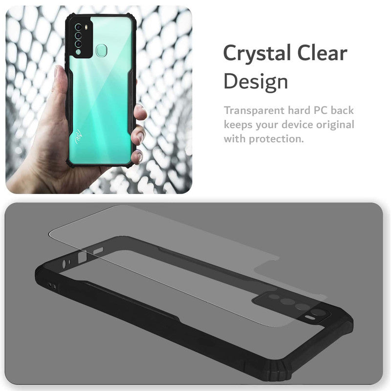Premium Acrylic Transparent Back Cover for Itel Vision 2