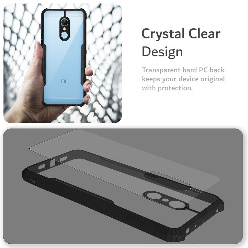 Premium Acrylic Transparent Back Cover for Redmi 5