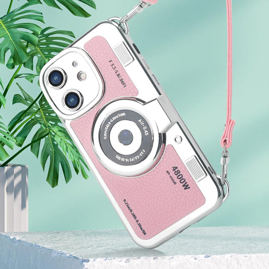 Cute 3D Vintage Camera Bag-Style Back Cover For Apple iPhone 12