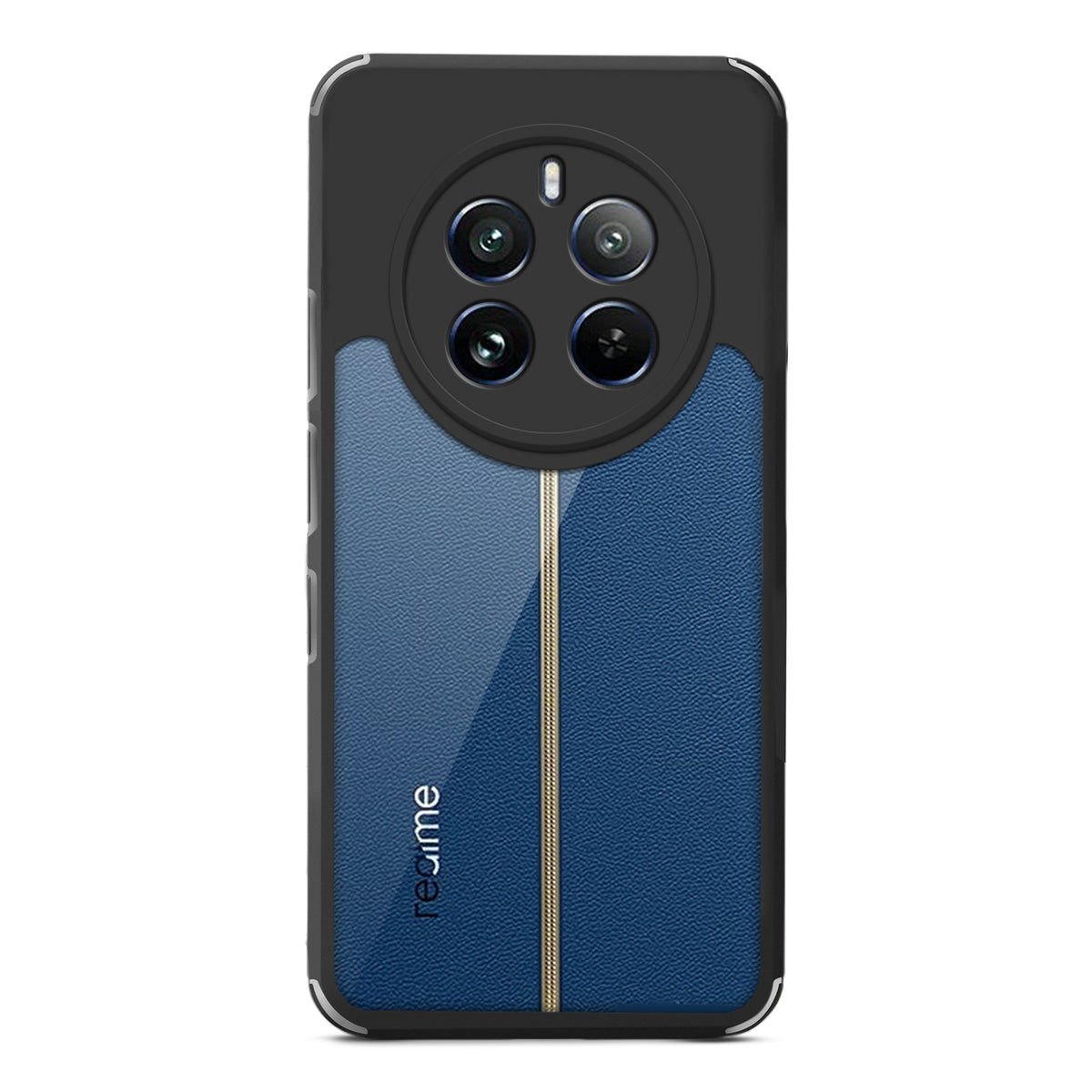Silicone Border Transparent Back Cover for Realme 12 Plus 5G