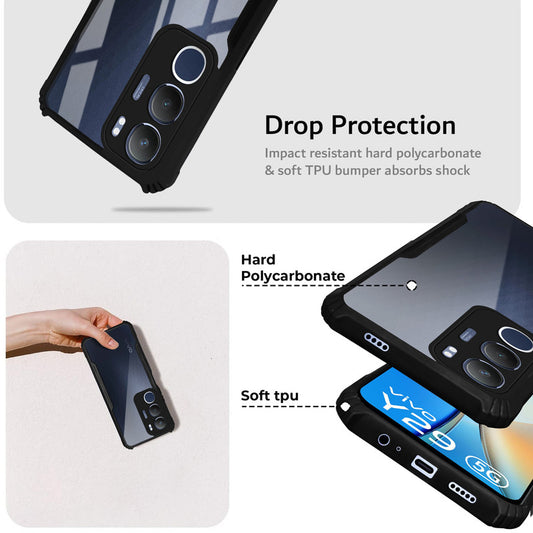 Premium Acrylic Transparent Back Cover for Vivo Y29 5G
