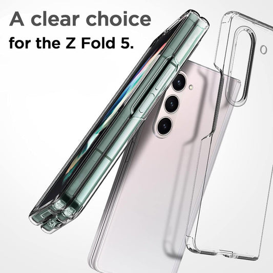 Crystal Clear Hard Back Anti-Yellowing Phone Case For Samsung Z Fold 5