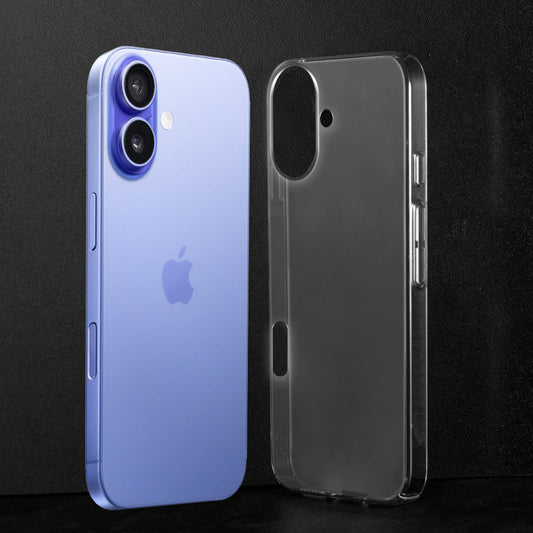 Crystal Clear Hard Back Anti-Yellowing With raised camera edges Phone Case For Apple iPhone 16 Plus