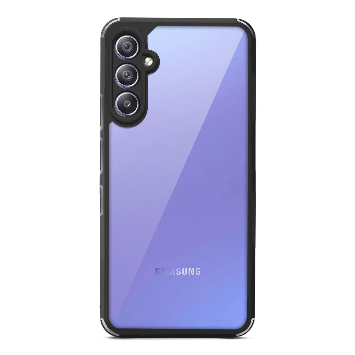 Transparent Case with Silicone Frame Back Cover for Samsung A34 5G