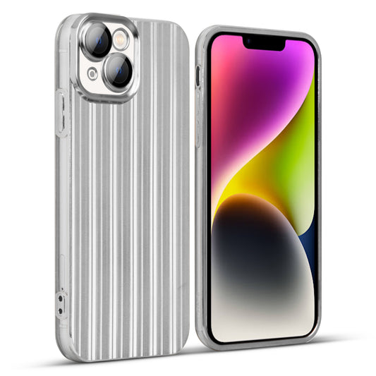 Shiny Chrome Line Back Cover for Apple iPhone 14