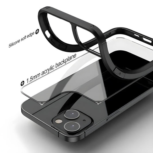 Silicone Border Transparent Back Cover for Nothing Phone 3A 5G