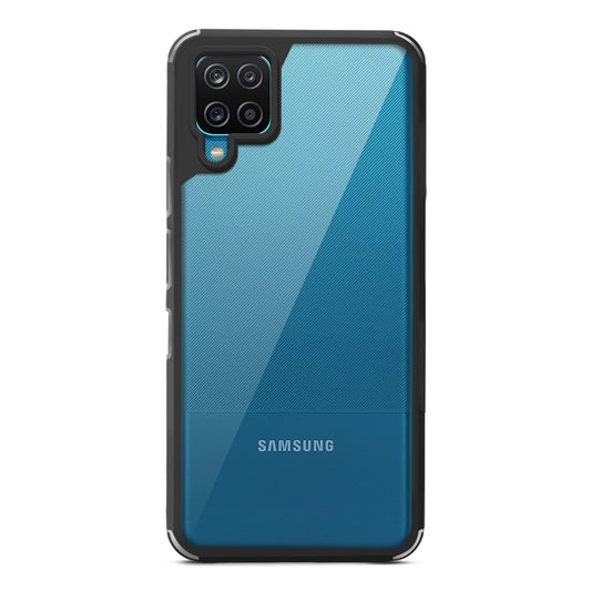 Silicone Border Transparent Back Cover for Samsung A12