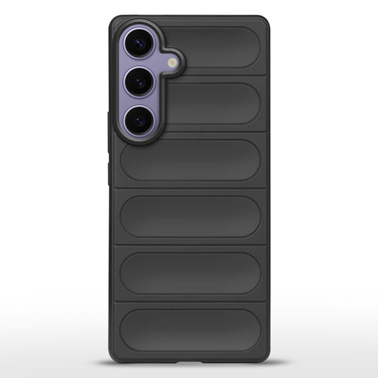 Liquid Soft Silicone Case Minimalistic Design With Matte Ring Camera Protection Back Cover For Samsung S25 Plus 5G