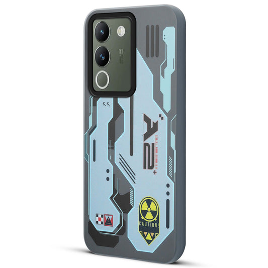 Mechanical Circuit Print Hard Back Cover For Vivo Y200 5G