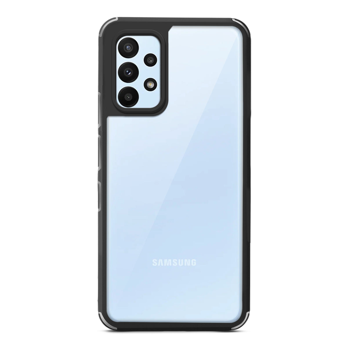 Silicone Border Transparent Back Cover for Samsung A52 4G