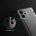 Back view of Apple iPhone 11 showing camera module and clean rear design with protective case