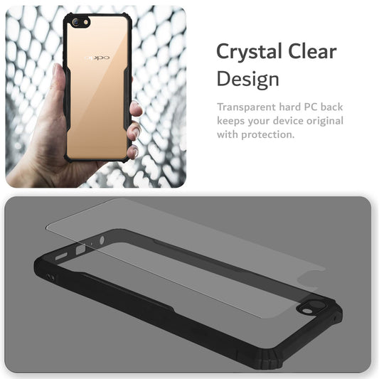 Premium Acrylic Transparent Back Cover for Oppo F3