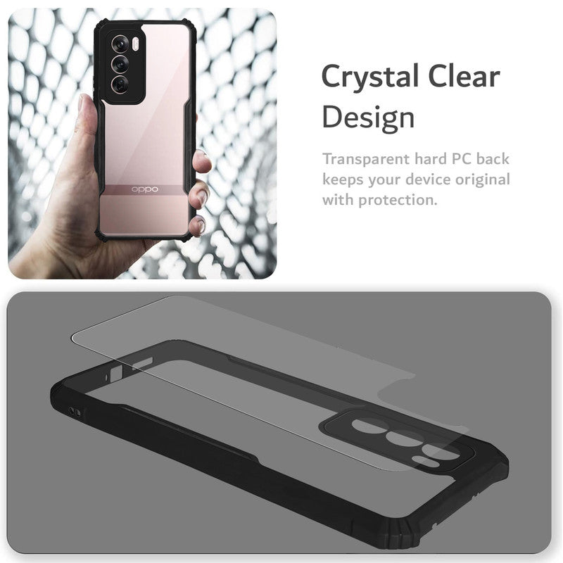 Premium Acrylic Transparent Back Cover for Oppo Reno 12 Pro 5G