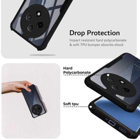 Premium Acrylic Transparent Back Cover for Oppo F27 Pro Plus 5G