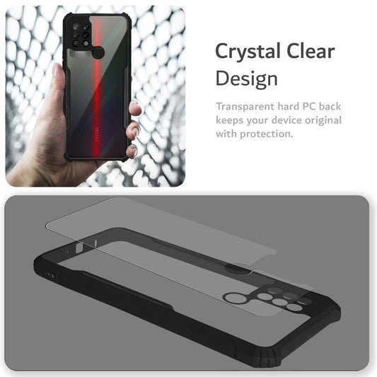 Premium Acrylic Transparent Back Cover for Tecno Pova