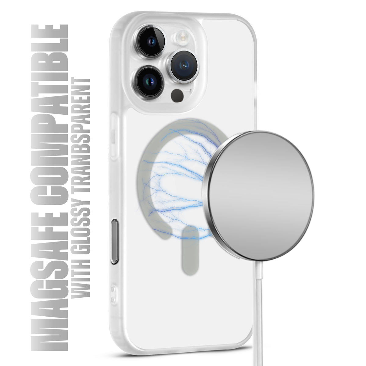 Slim Matte Finish Back With Wireless Charging Support-Compatible Cover for Apple iPhone 16 Pro