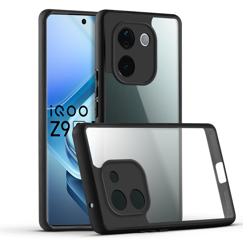 Soft Frame Clear Case For iQOO Z9s Pro 5G