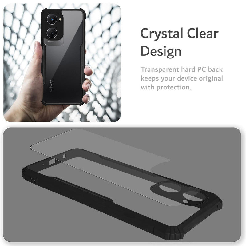 Premium Acrylic Transparent Back Cover for Vivo Y28e 5G