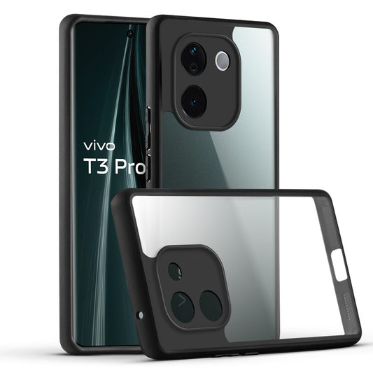 Soft Frame Clear Case For Vivo T3 Pro 5G