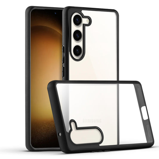 Premium Silicon Soft Framed Case with Clear Back Cover For Samsung S23 5G