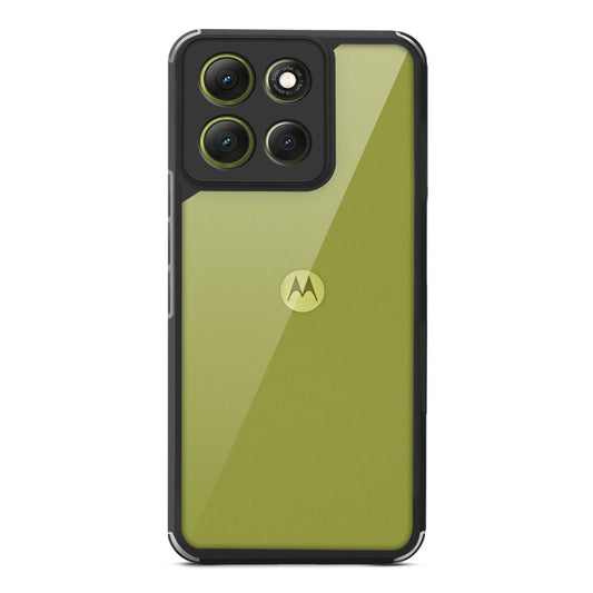 Silicone Border Transparent Back Cover for Motorola G86 Power 5G