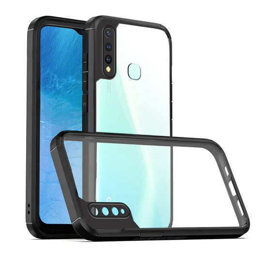 Silicone Border Transparent Back Cover for Vivo Y19