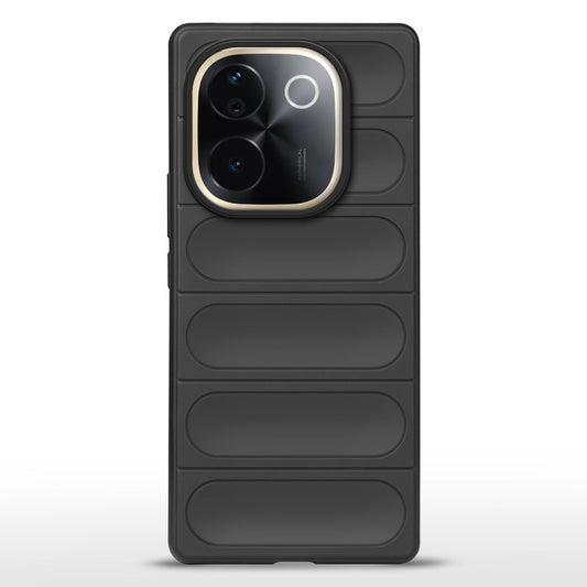 Liquid Soft Silicone Case Minimalistic Design With Matte Ring Camera Protection Back Cover For iQOO Z9s Pro 5G
