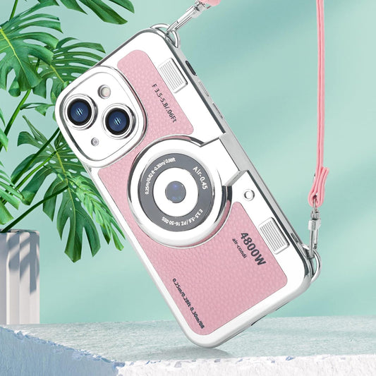 Cute 3D Vintage Camera Bag-Style Back Cover For Apple iPhone 14