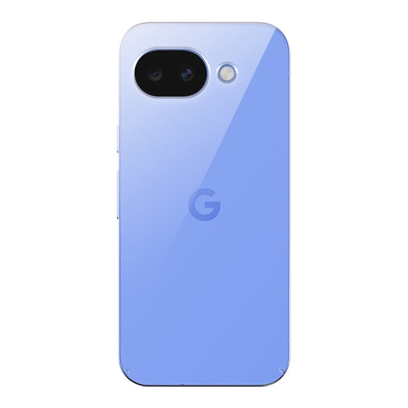 Back view of Google Pixel 10A 5G showing camera module and clean rear design with protective case