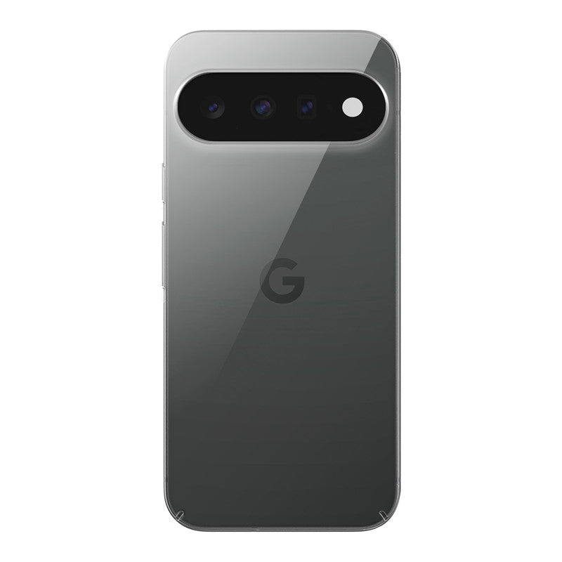 Back view of Google Pixel 11 5G showing camera module and clean rear design with protective case