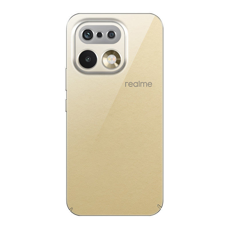 Back view of Realme 16 Pro 5G showing camera module and clean rear design with protective case