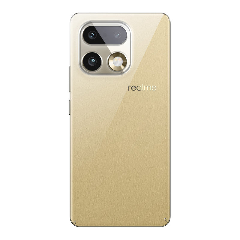 Back view of Realme 16 Pro Plus 5G showing camera module and clean rear design with protective case