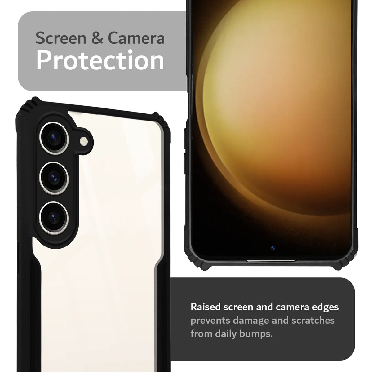 Premium Acrylic Transparent Back Cover for Samsung S23 5G