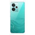Back view of Realme 14 5G showing camera module and clean rear design with protective case