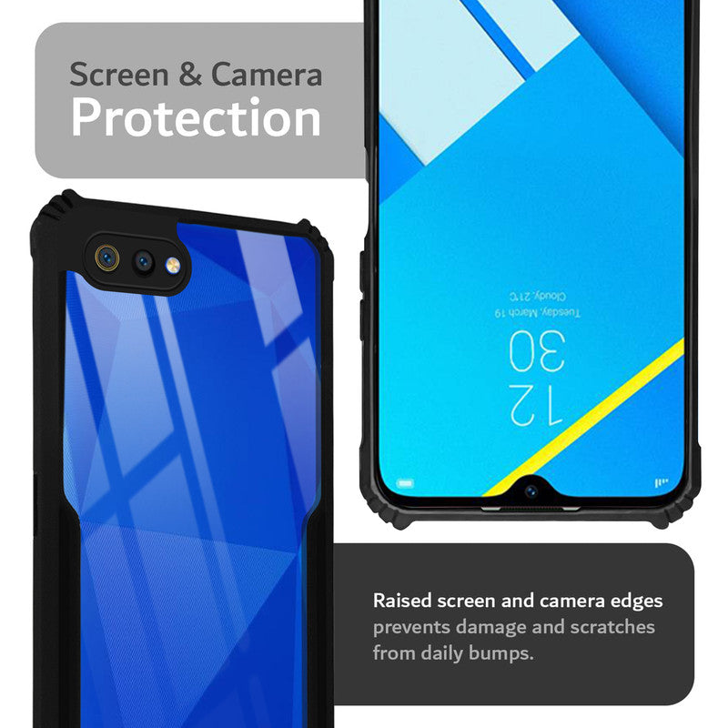 Premium Acrylic Transparent Back Cover for Realme C2